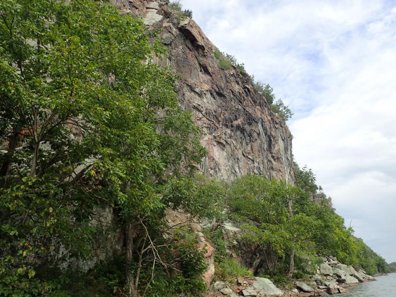 Calcareous talus slope woodland and cliff community at Payne Lake Cliffs. Gregory J. Edinger